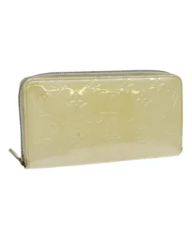 Patent Leather Zippy Wallet with Monogram Vernis Print