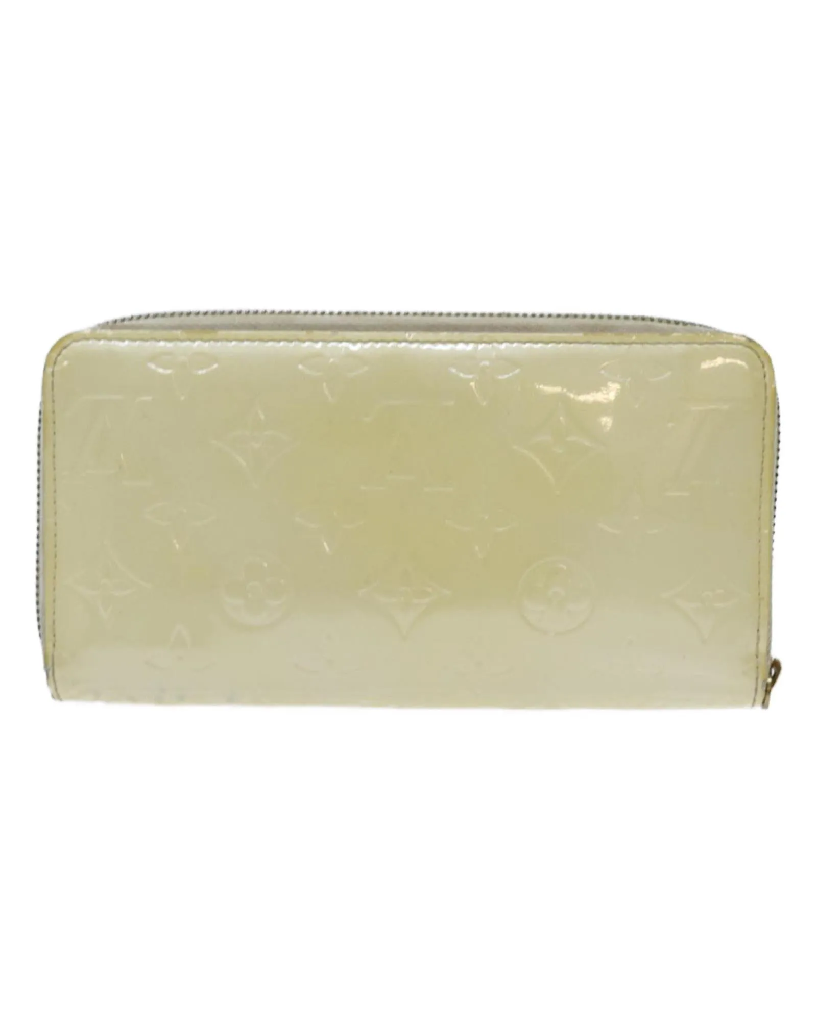 Patent Leather Zippy Wallet with Monogram Vernis Print