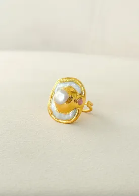 Pearl Top Ring