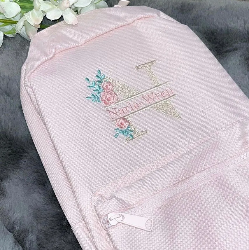 Pink Personalised backpacks