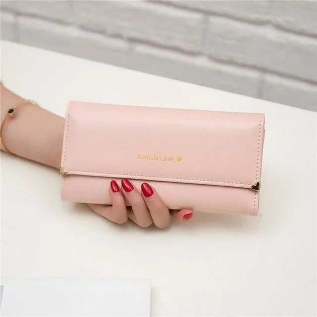 QICAI.YANZI 2017 Best Deal Fashion Handbags Lady Women Wallets Bag Popular Purse Long PU Handbags Card Holder Birthday Bags