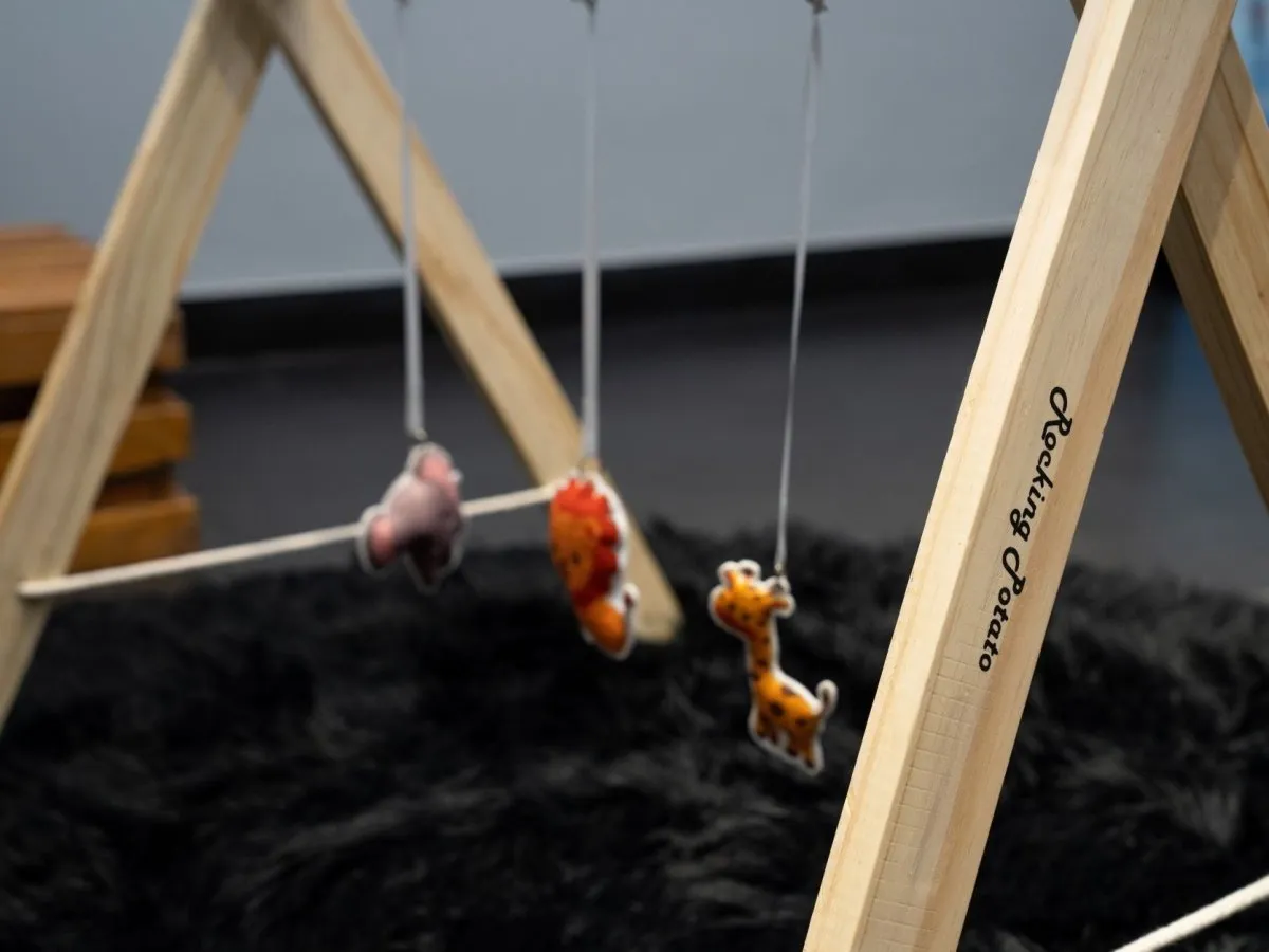 Rocking Potato Baby Activity Play gym- Felt Animals