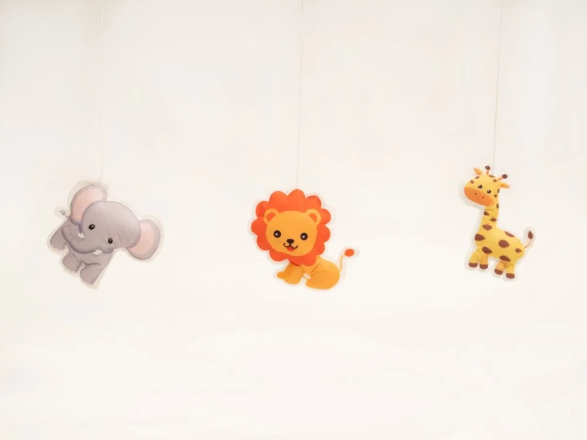 Rocking Potato Baby Activity Play gym- Felt Animals