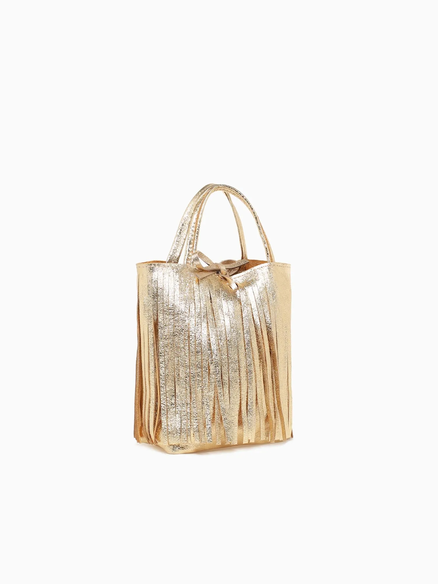 Shopper Mini Laminato Oro Antico