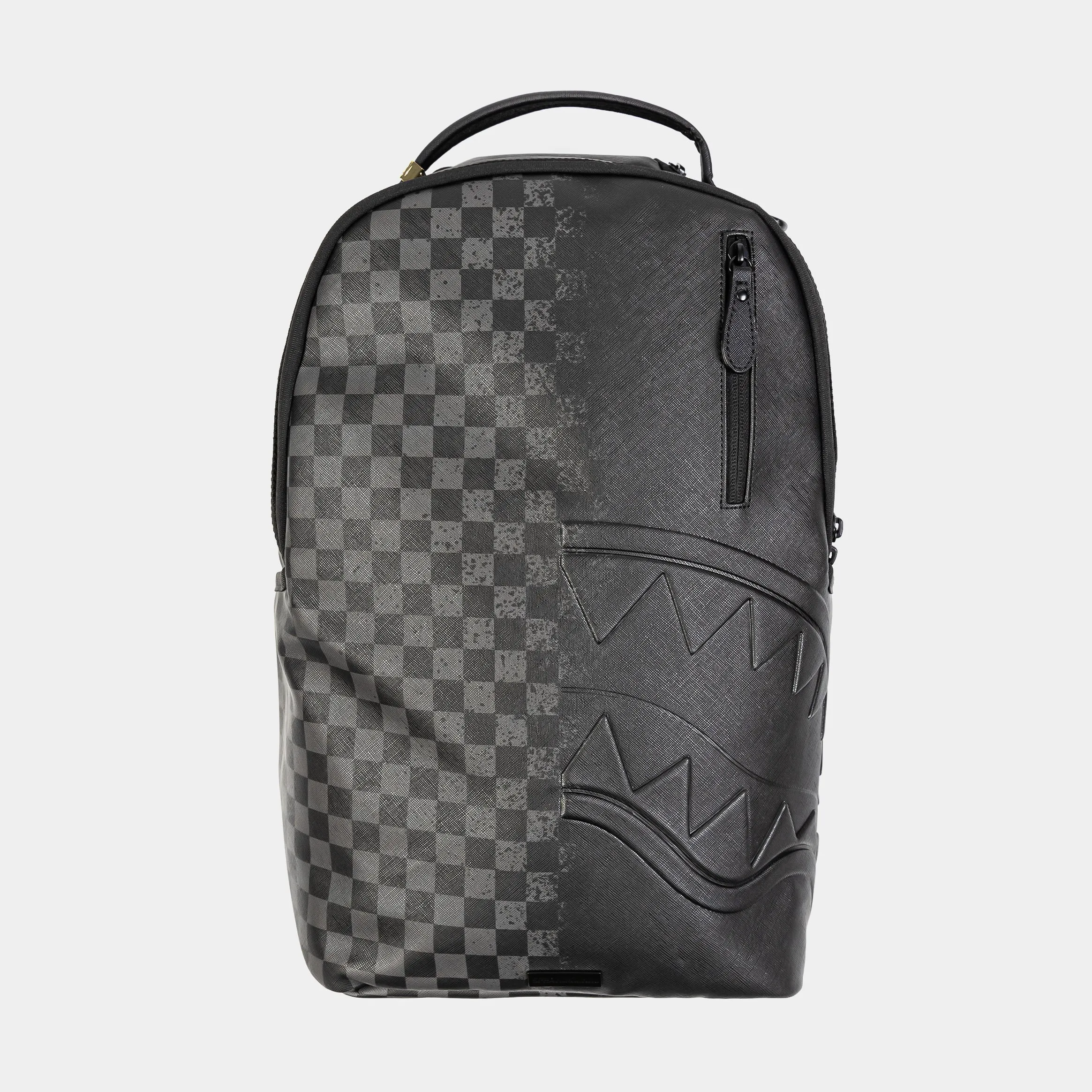 Spritz Checkered Mens Backpack (Black/Grey)