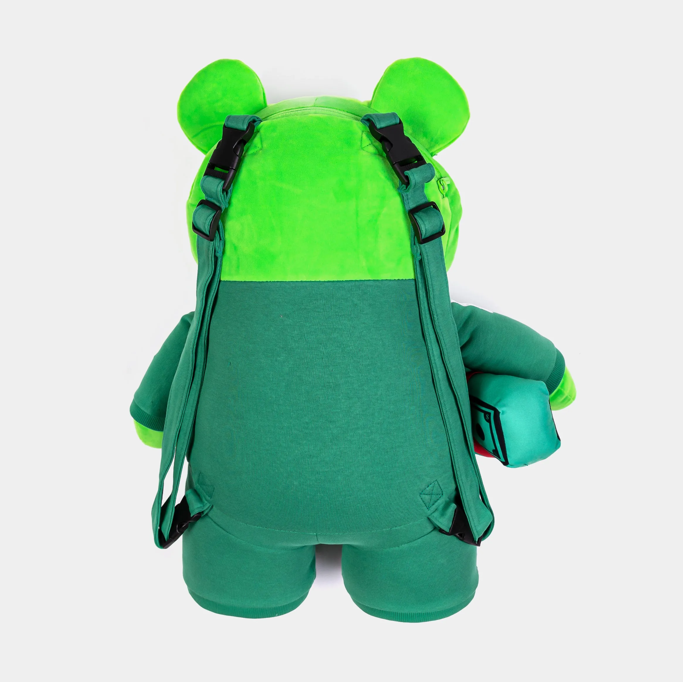 Squid Game Contestant Bear Mens Backpack (Green/White)