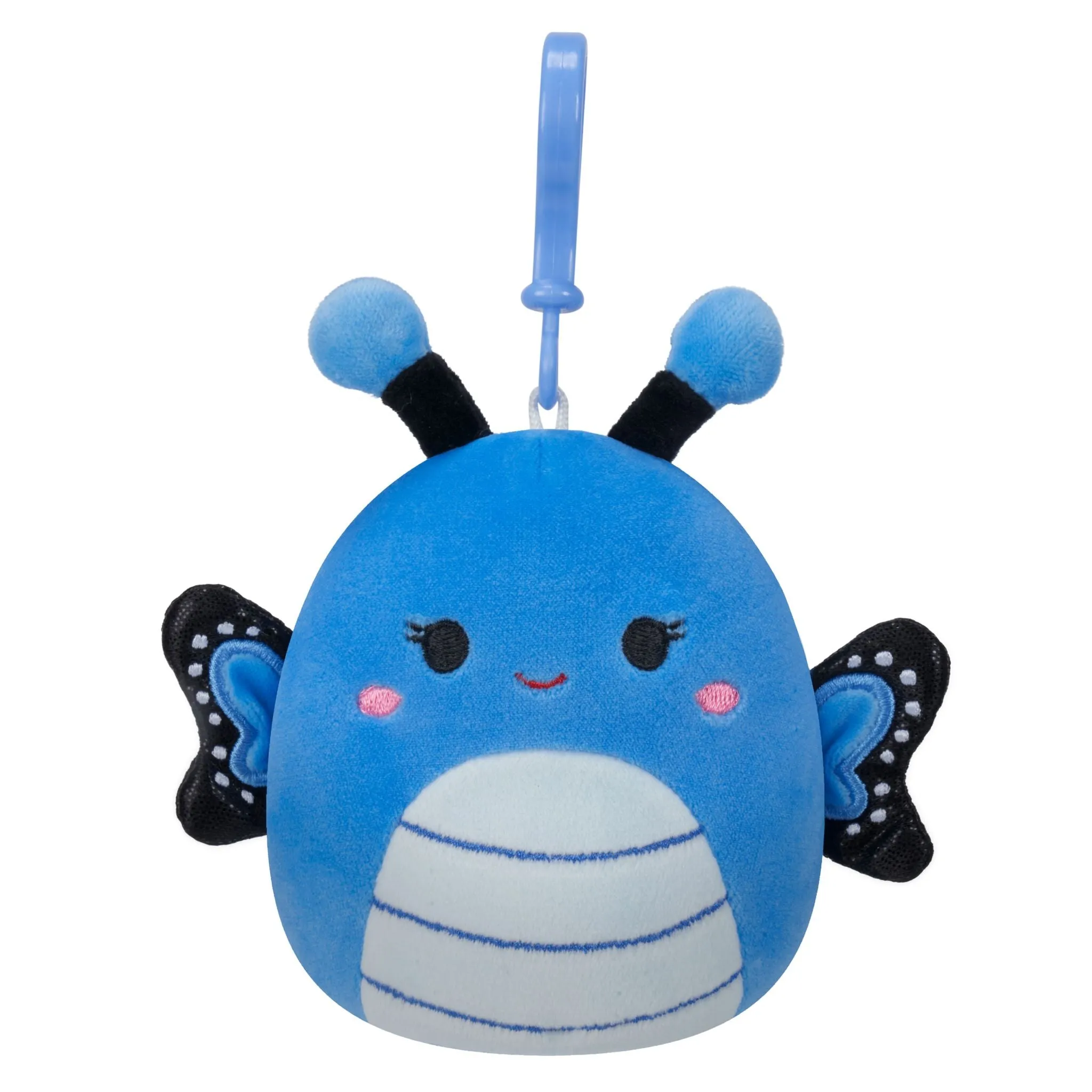 Squishmallows 3.5 Inch Plush Clip-On S20 Waverly Blue Butterfly