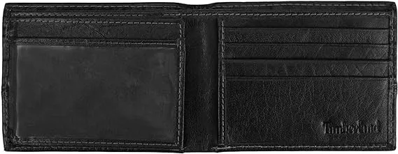 Timberland Men's Leather Passcase Trifold Wallet Hybrid