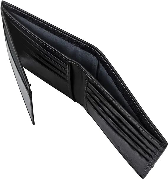 Timberland Men's Leather Passcase Trifold Wallet Hybrid