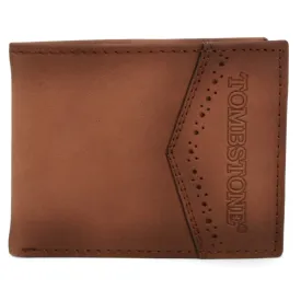 Tombstone Genuine Leather Wallet Brown TOM-W238