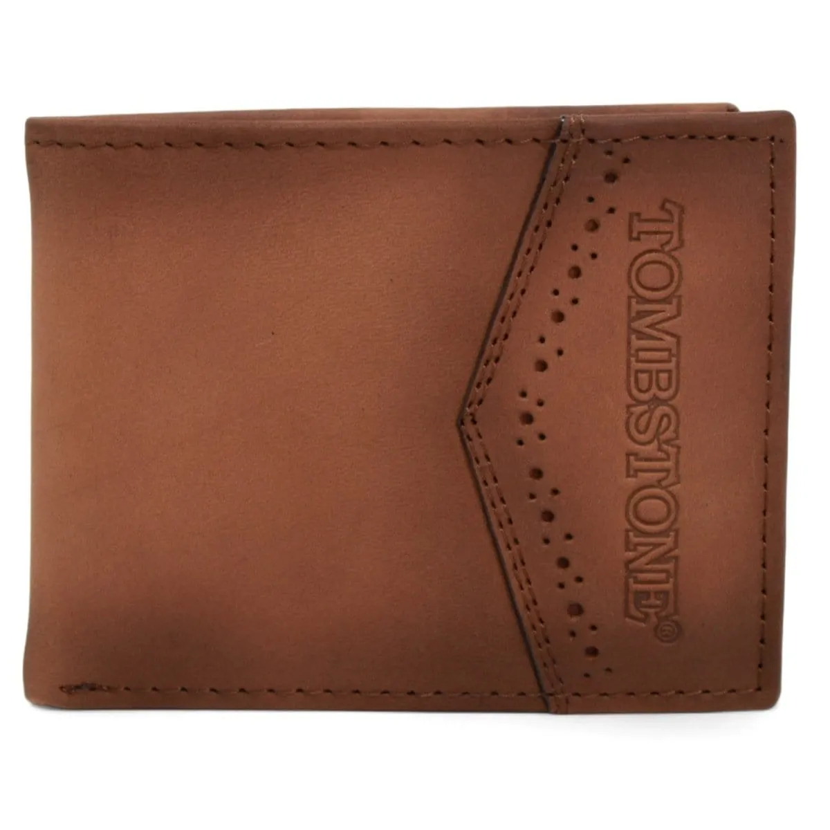 Tombstone Genuine Leather Wallet Brown TOM-W238