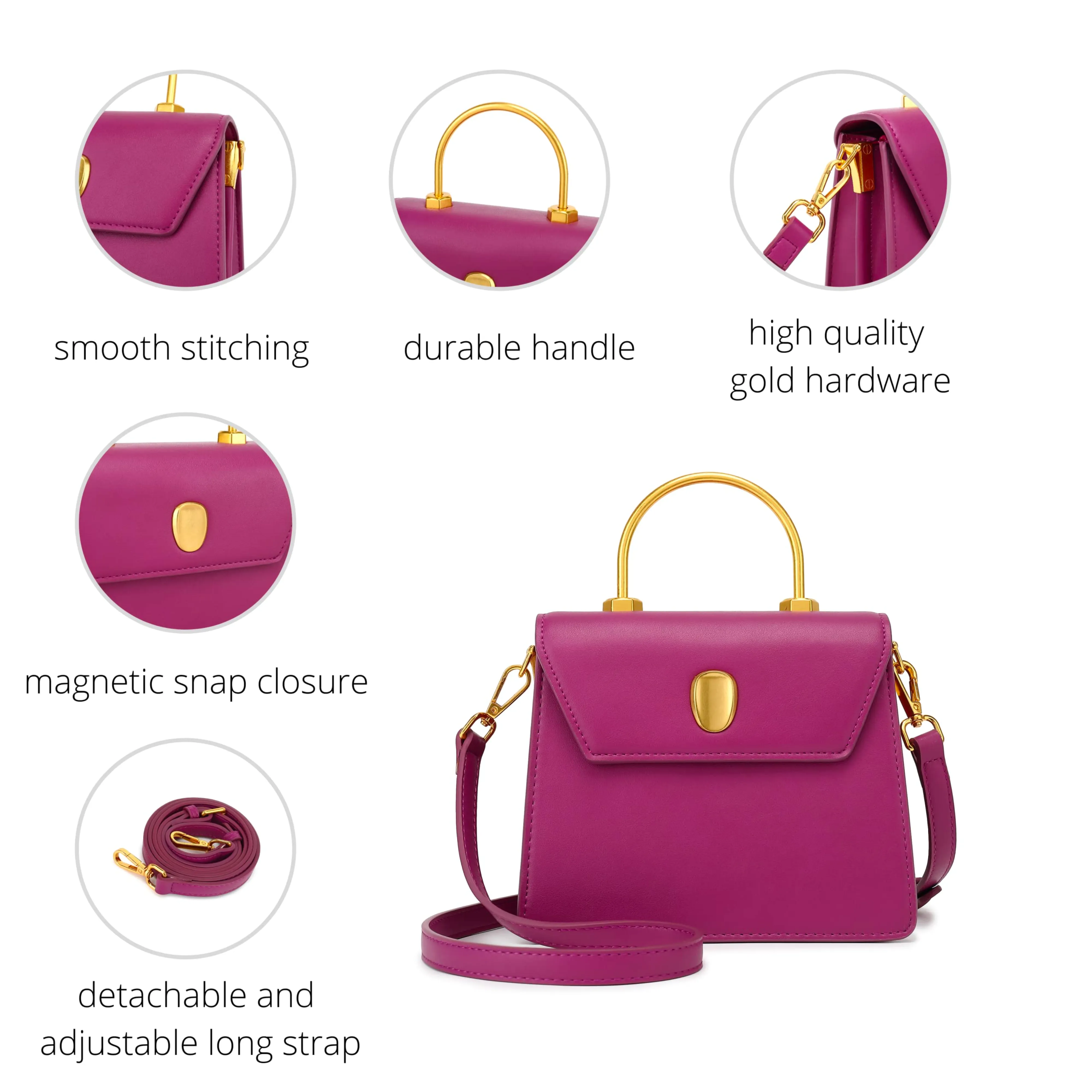 Top Handle Satchel Handbag H2084