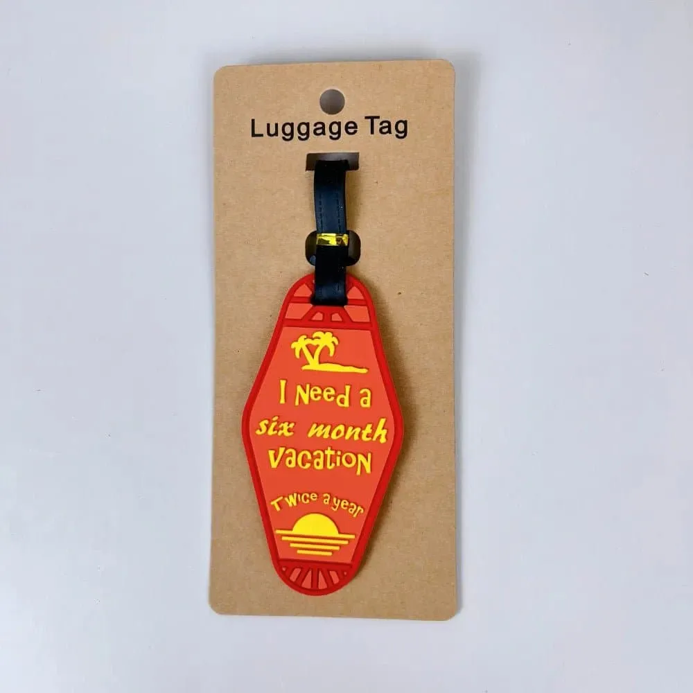 Travel Luggage Tag - Silicone Material - Animal Cartoon Prints