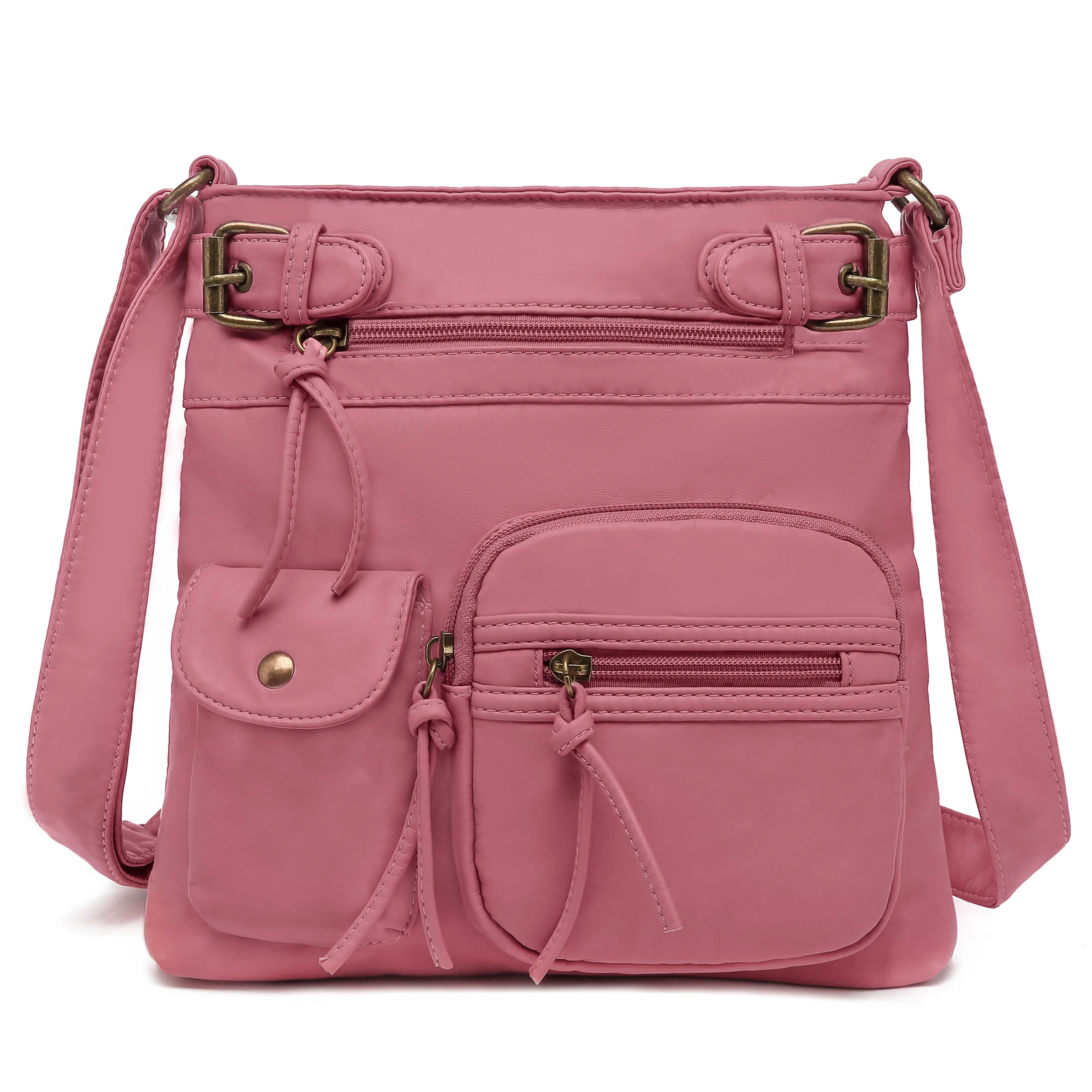 Ultra Soft Multi Pocket Crossbody Handbag H1833