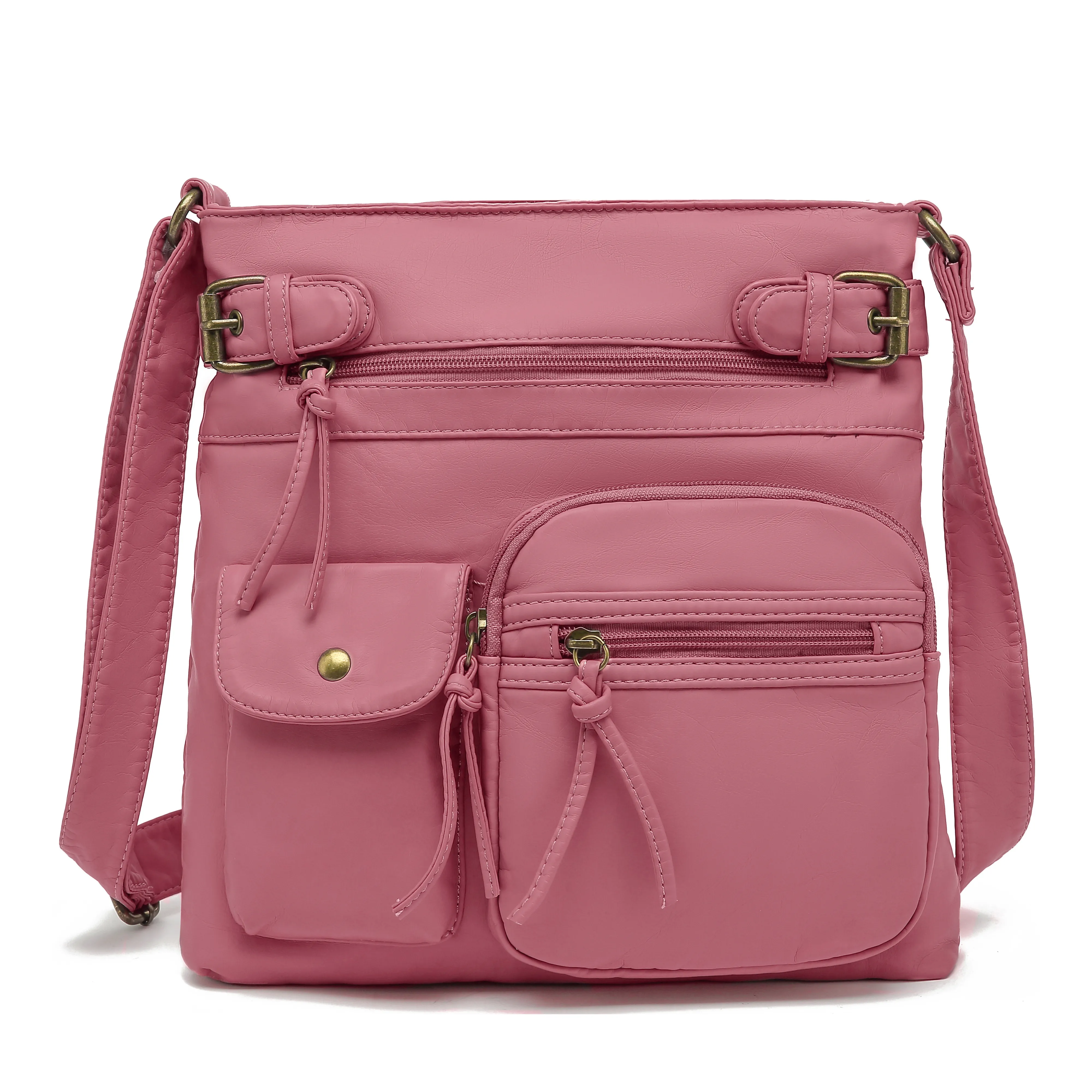 Ultra Soft Multi Pocket Crossbody Handbag H1833