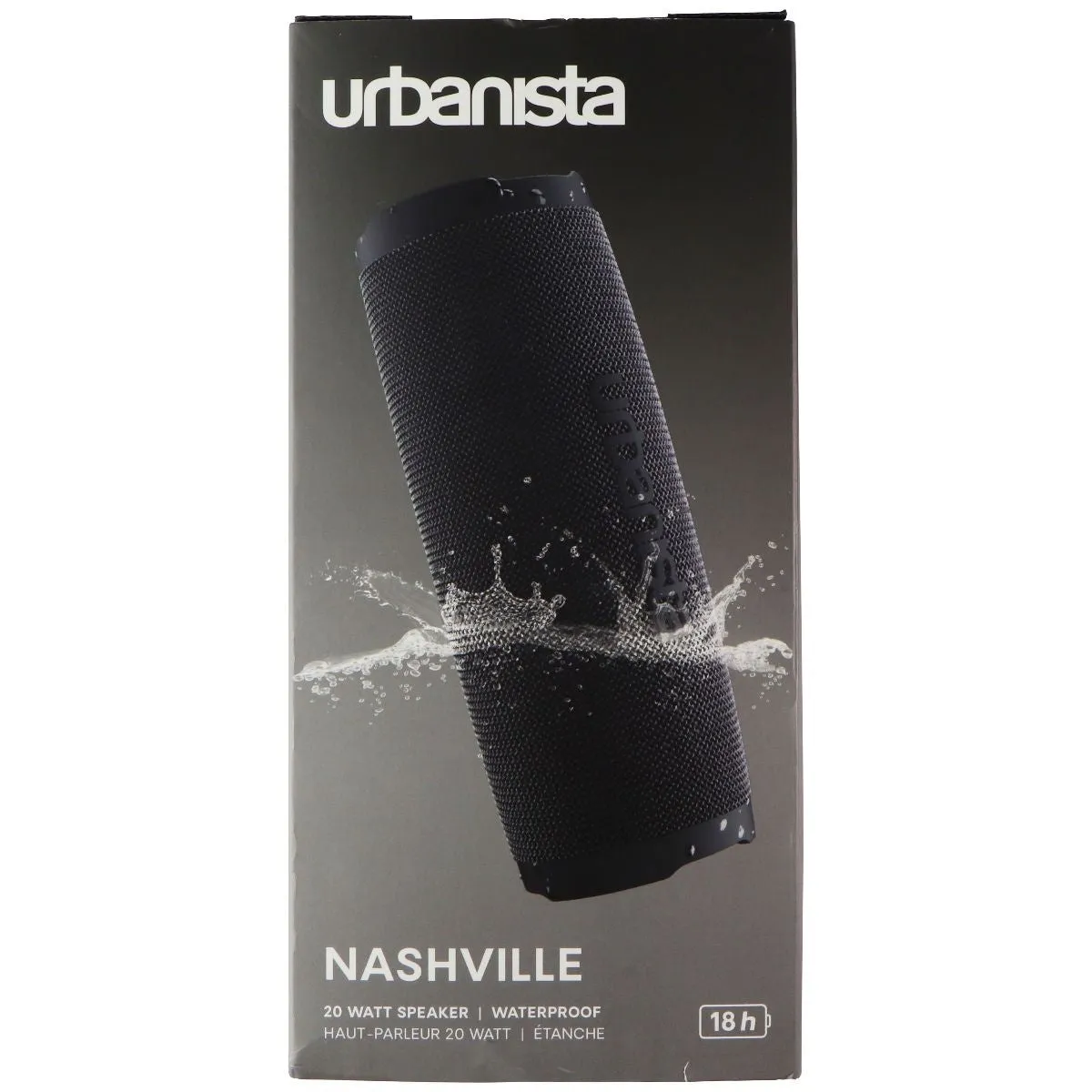 Urbanista Nashville Waterproof IPX7 Wireless Bluetooth Speaker - Black