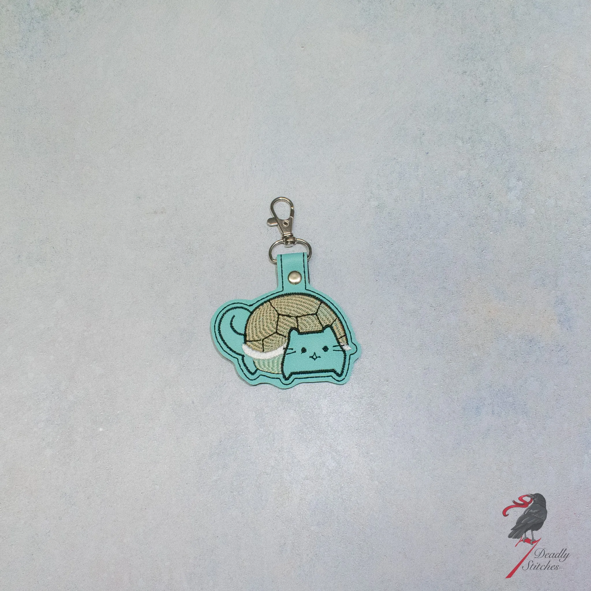 Water Turtle Chubby Kitty Keychain