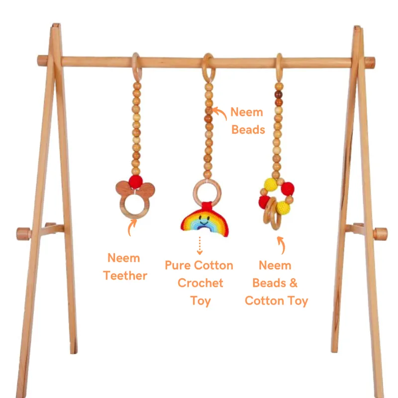 Wooden Rainbow Play Gym (Mini Set)